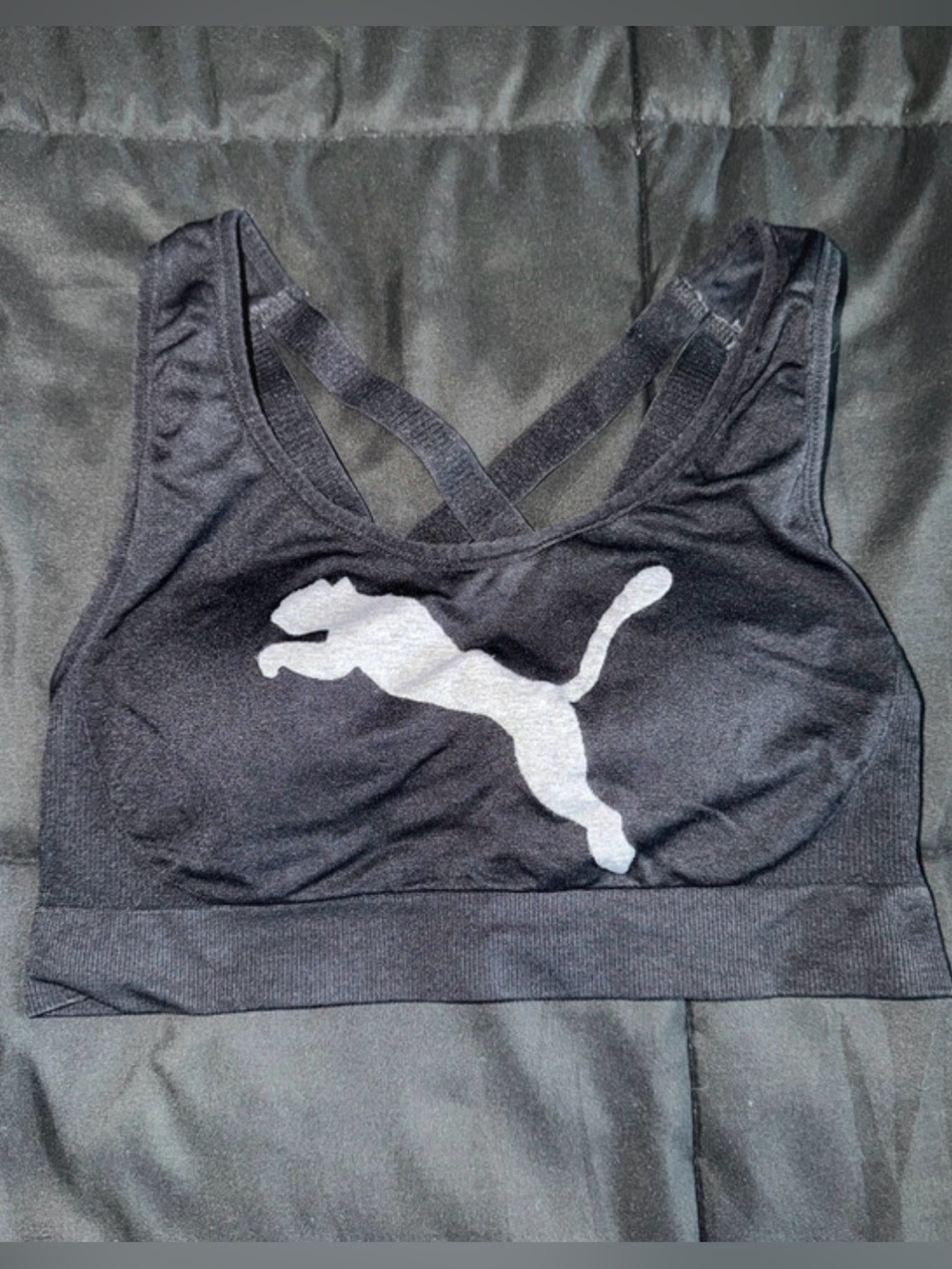 Women’s Medium Black Sports Bra Puma